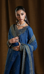 Sassi — 3 Piece Luxury Embroidered Pure Dull Silk
