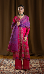 Chamkeeli — 3 Piece Luxury Embroidered Pure Dull Silk