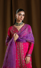 Chamkeeli — 3 Piece Luxury Embroidered Pure Dull Silk