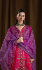 Chamkeeli — 3 Piece Luxury Embroidered Pure Dull Silk