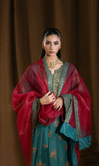 Ambarsariya — 3 Piece Luxury Embroidered Pure Dull Silk