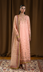 Amraao Jan —3 Piece Luxury Embroidered Pure Dull Silk