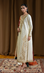 Mehar Bano — 3 Piece Luxury Embroidered Pure Dull Silk
