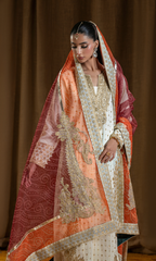 Mehar Bano — 3 Piece Luxury Embroidered Pure Dull Silk