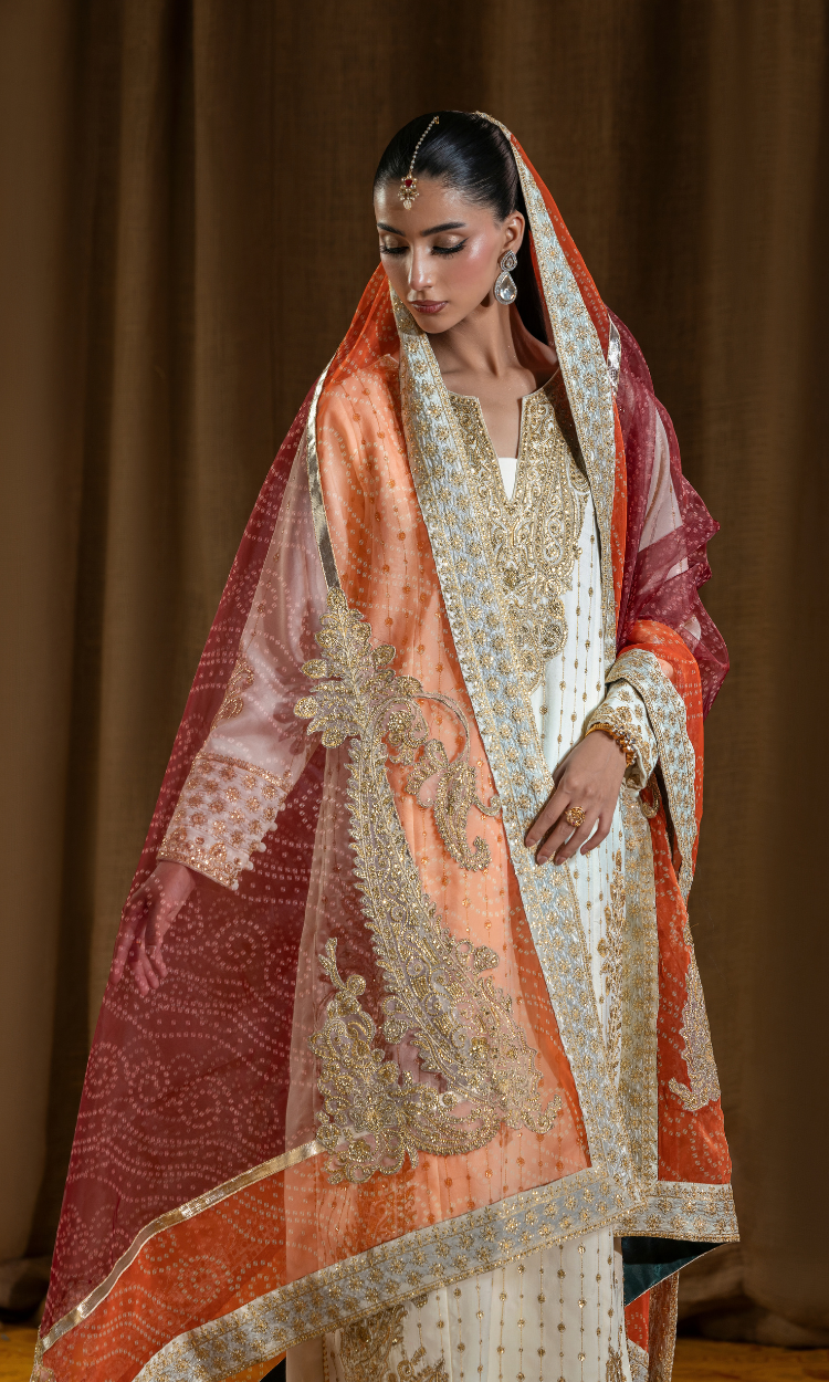 Mehar Bano — 3 Piece Luxury Embroidered Pure Dull Silk