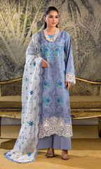 Ash Grey - 3PC Pret Embroidered Lawn