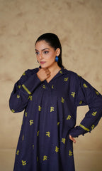 Midnight Blue Irish Cotton Linen Two-Piece Suit