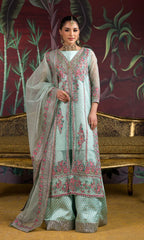 Mint Bloom Embroidered 3-Piece Ensemble